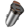Автомобільний зарядний пристрій Hoco NZ16B 2 x USB C QC PD 45W Grey (6942007644778)