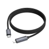 Кабель Hoco X112 USB-C to Lightning PD 27W з дисплеєм 1м Black (6942007645546)