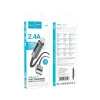 Кабель Hoco X112 USB A до Lightning 2.4A з дисплеєм 1 м Black (6942007645553)