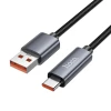 Кабель Hoco X112 USB-A to USB-C 5A з дисплеєм 1м Black (6942007645560)