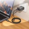 Кабель Hoco X112 USB C - USB C 3A 60W з дисплеєм 1 м Black (6942007645577)