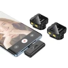 Мікрофон петличний бездротовий Hoco L17 Lightning / USB C Black (2 pack) (6942007645997)