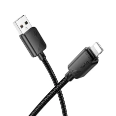 Кабель Hoco X113 USB-A to Lightning 2.4A 1m Black (6942007646116)