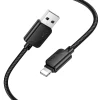 Кабель Hoco X113 USB-A to Lightning 2.4A 1m Black (6942007646116)