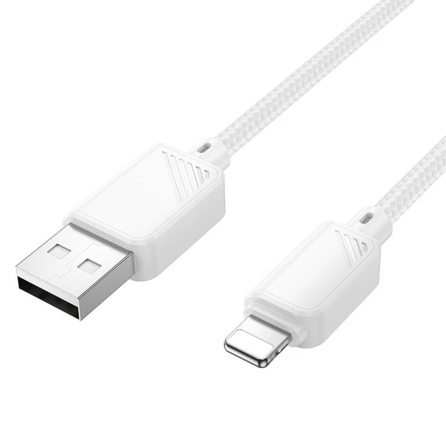 Кабель Hoco X113 USB-A to Lightning 2.4A 1m White (6942007646123)