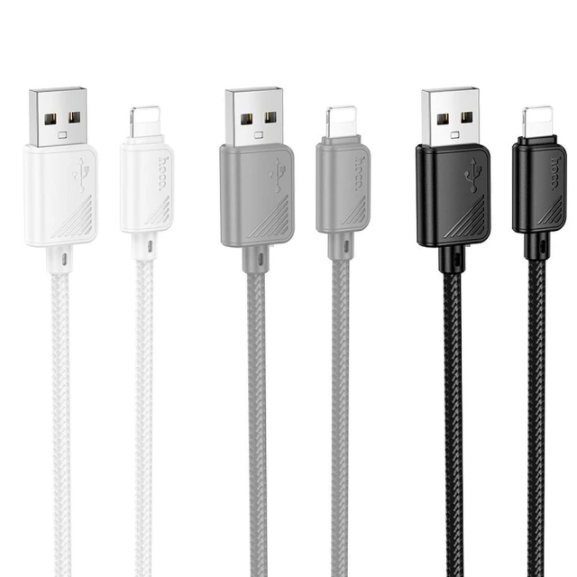 Кабель Hoco X113 USB-A to Lightning 2.4A 1m White (6942007646123)