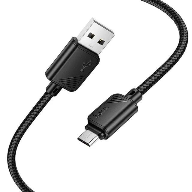 Кабель Hoco X113 USB-A to Micro USB 2.4A 1m Black (6942007646147)