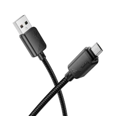 Кабель Hoco X113 USB-A to Micro USB 2.4A 1m Black (6942007646147)