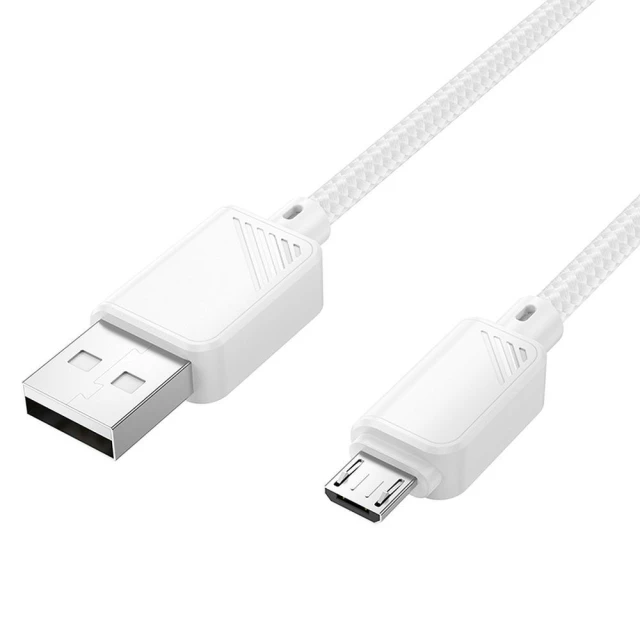 Кабель USB A до Micro USB Hoco X113 2.4A 1 м White (6942007646154)