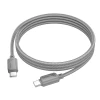 Кабель USB C до USB C Hoco X113 3A 60W 1 м Grey (6942007646222)