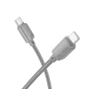 Кабель USB C до USB C Hoco X113 3A 60W 1 м Grey (6942007646222)