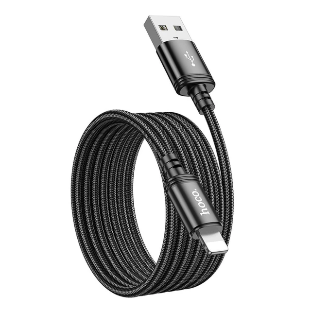 Кабель Hoco X89 USB-A to Lightning 2.4A 2m Black (6942007646451)