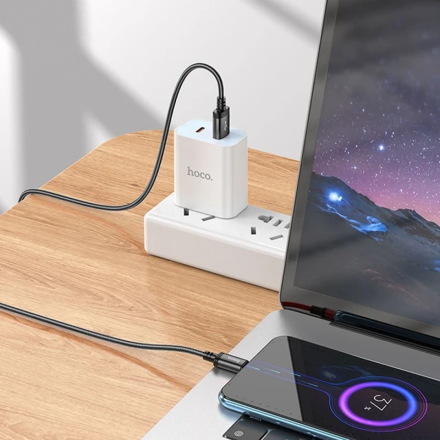 Кабель Hoco X89 USB-A to Micro USB 2.4A 2m Black (6942007646468)