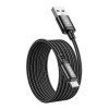 Кабель Hoco X89 USB-A to Micro USB 2.4A 2m Black (6942007646468)