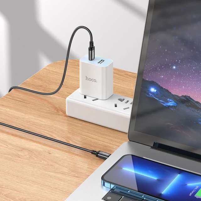 Кабель Hoco X89 USB-C to USB-C 3A 60W 2m Black (6942007646482)