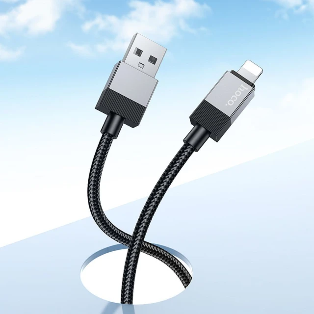 Кабель Hoco X110 USB-A to Lightning 2.4A 1м Black (6942007646765)