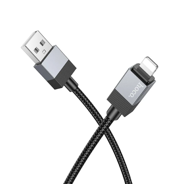 Кабель Hoco X110 USB-A to Lightning 2.4A 1м Black (6942007646765)