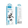 Кабель Hoco X110 USB-A to Micro USB 2.4A 1m Black (6942007646789)