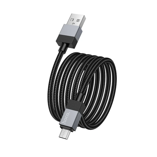 Кабель Hoco X110 USB-A to Micro USB 2.4A 1m Black (6942007646789)
