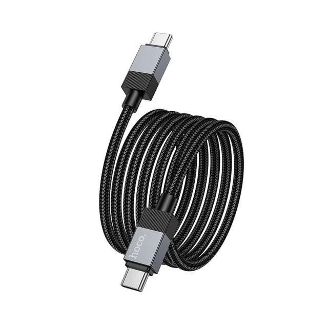 Кабель Hoco X110 USB C to USB C 3A 60W 1m Black (6942007646826)