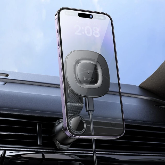 Автотримач Hoco HW30 15W Black (6942007646925)