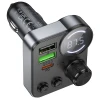 Трансмітер автомобільний Hoco E86 Bluetooth 2 x USB A + USB C QC3.0 PD 48W Black (6942007646956)