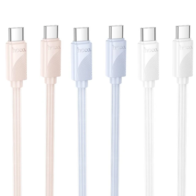 Кабель Hoco X114 USB-C to USB-C 3A 60W 1m White (6942007647120)
