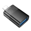 Адаптер OTG Lightning до USB A Hoco UA36 Clear (6942007647151)
