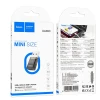 Адаптер Hoco UA36C USB A to USB C Transparent Black (6942007647212)