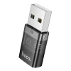 Адаптер Hoco UA36C USB A to USB C Transparent Black (6942007647212)