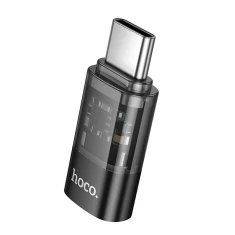 Адаптер USB C до Lightning Hoco UA36D Clear (6942007647236)