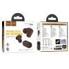 Навушники бездротові Hoco TWS EQ19 Brown (6942007647380)