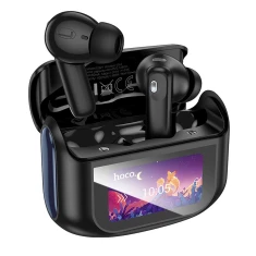 Навушники бездротові Hoco TWS ANC ENC EQ21 з сенсорним екраном Black (6942007647410)