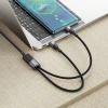 Кабель 2в1 USB C к USB C / USB C Hoco 5A 100W 1.2 м U139 Black (6942007647670)