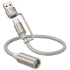 Кабель Hoco UA38B USB A / USB C - прикуриватель автомобильный 0,3 м Gold (6942007647748)