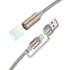 Кабель Hoco UA38C USB A / USB C з LED-підсвічуванням 0,3 м Gold (6942007647762)