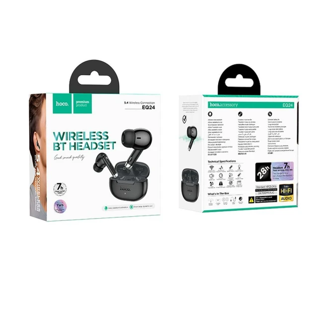 Навушники Hoco TWS EQ24 Black (6942007647786)