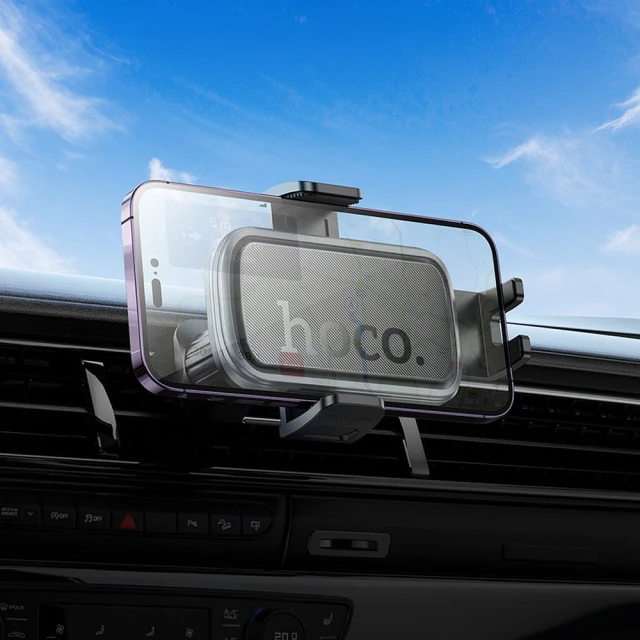 Автодержатель Hoco H78 универсальный на решётку Black (6942007647885)