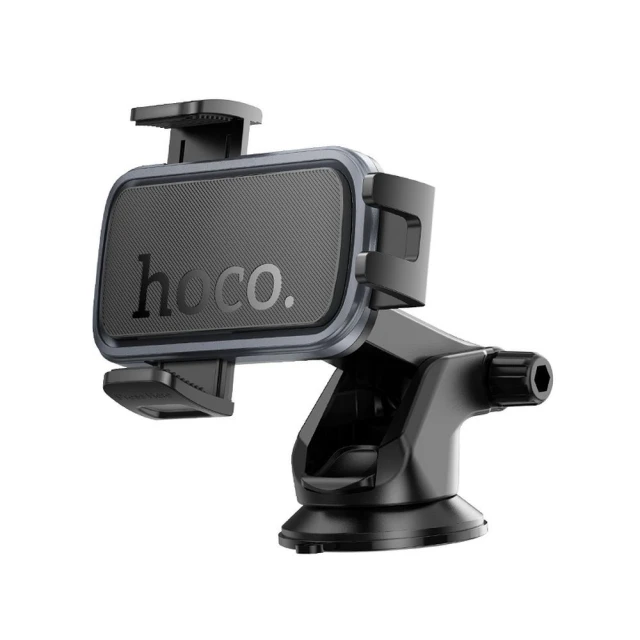 Автодержатель Hoco H79 универсальный на стекло/панель Black (6942007647892)