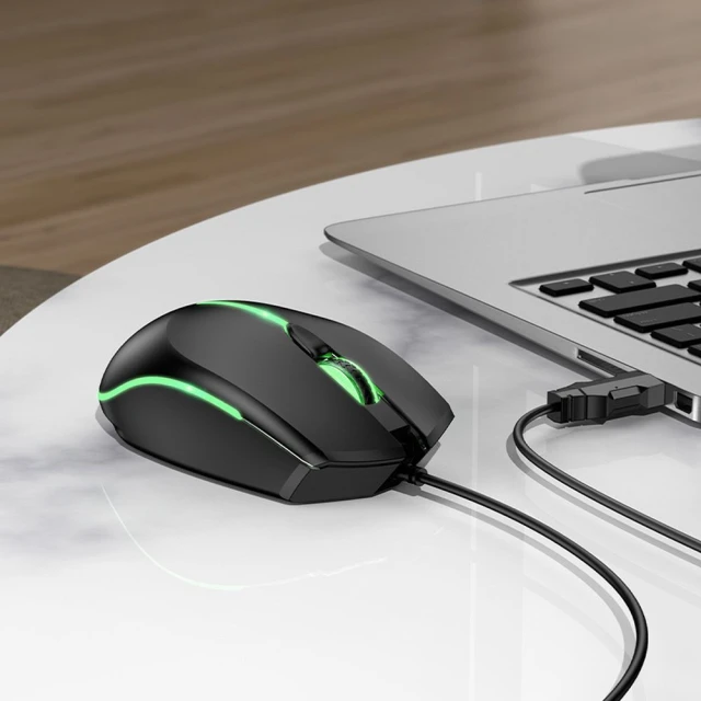 Миша ігрова дротова Hoco GM37 USB A 2400 dpi Black (6942007647953)