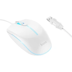 Миша ігрова дротова Hoco GM37 USB A 2400 dpi White (6942007647960)