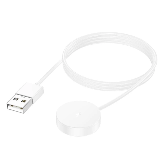 Кабель Hoco Y29 для зарядки смарт-годинника 0.6 m White (6942007648530)