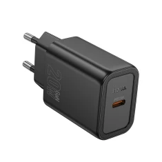 Мережевий зарядний пристрій Hoco N60 USB C QC PD 20W Black (6942007648615)