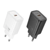 Мережевий зарядний пристрій Hoco N60 USB C QC PD 20W Black (6942007648615)