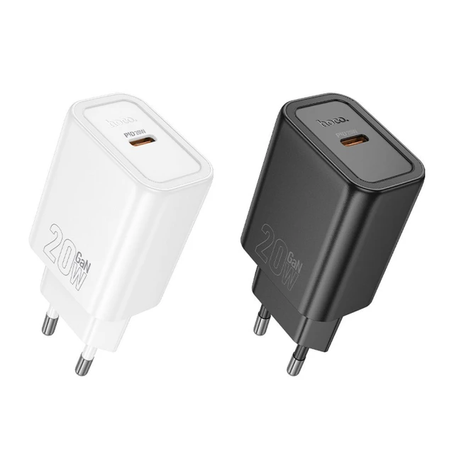 Мережевий зарядний пристрій Hoco N60 USB C QC PD 20W Black (6942007648615)