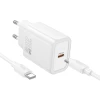 Зарядное устройство Hoco N60 USB C QC PD 20W + кабель USB C to USB C White (6942007648660)