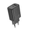 Зарядний пристрій Hoco N61 USB A + USB C QC3.0 PD 3A 20W Black (6942007648677)