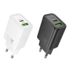Зарядний пристрій Hoco N61 USB A + USB C QC3.0 PD 3A 20W Black (6942007648677)