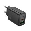 Зарядний пристрій Hoco N61 USB A + USB C QC3.0 PD 3A 20W Black (6942007648677)