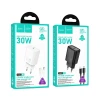 Сетевое зарядное устройство Hoco N62 USB C QC PD 30W + кабель USB C to Lightning White (6942007648769)